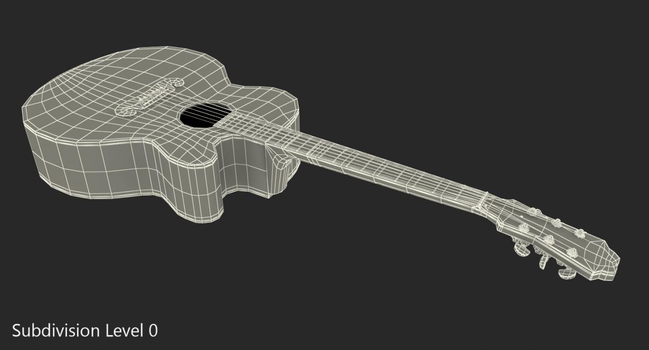 3D model Classical Acoustic Guitar