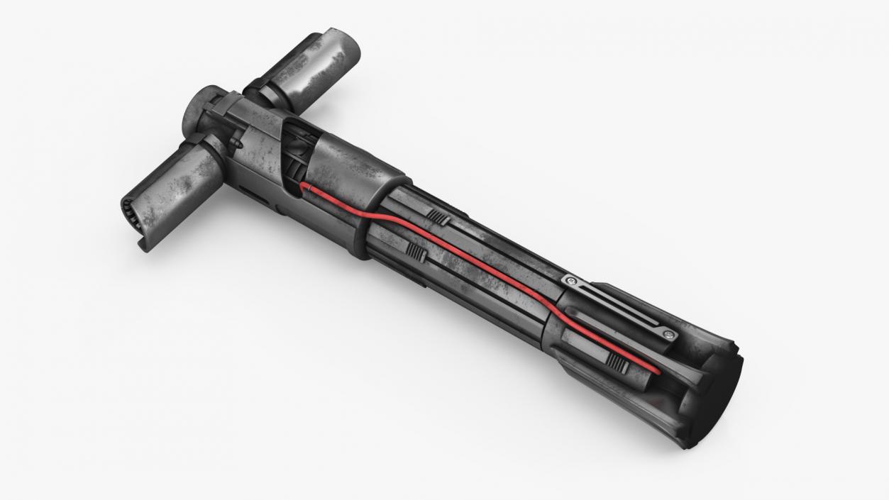 Kylo Rens Lightsaber Off 3D model