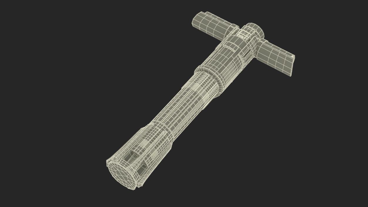 Kylo Rens Lightsaber Off 3D model