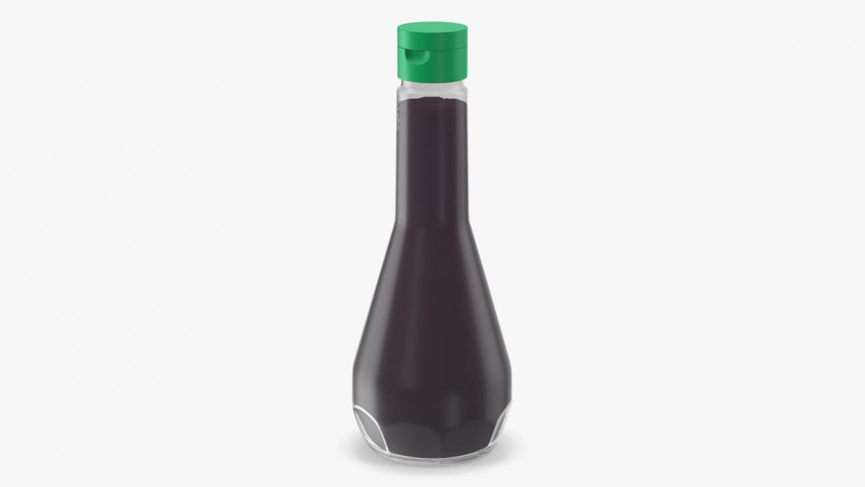 3D Soy Sauce Bottle with Green Cap