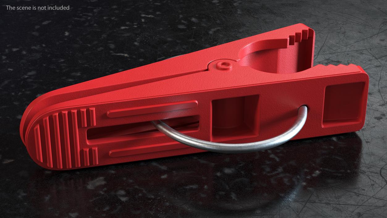 3D model Plastic Clothespin Red Pressed