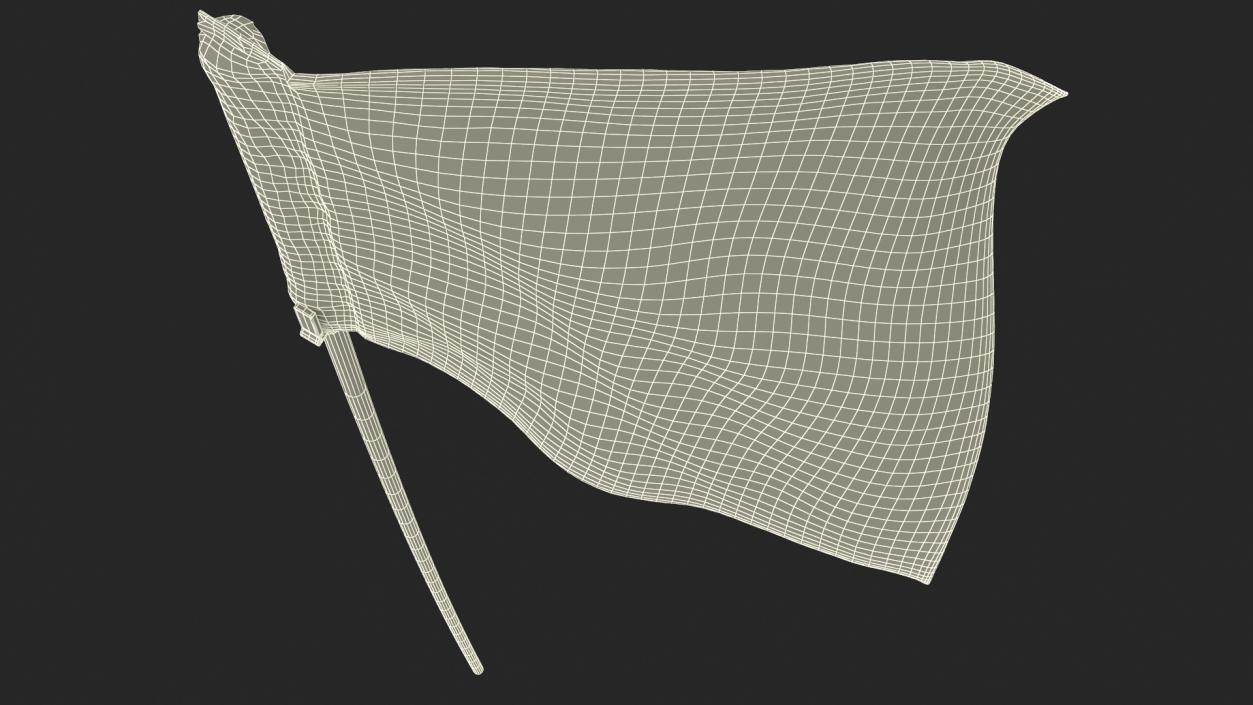 3D Golf Pin Flag model