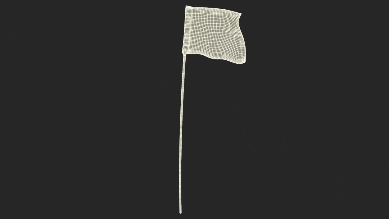 3D Golf Pin Flag model