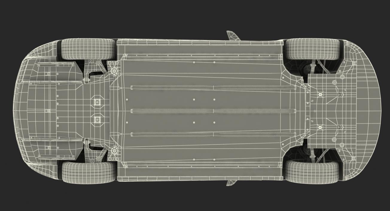 3D Tesla Model S 60 2015 Rigged model