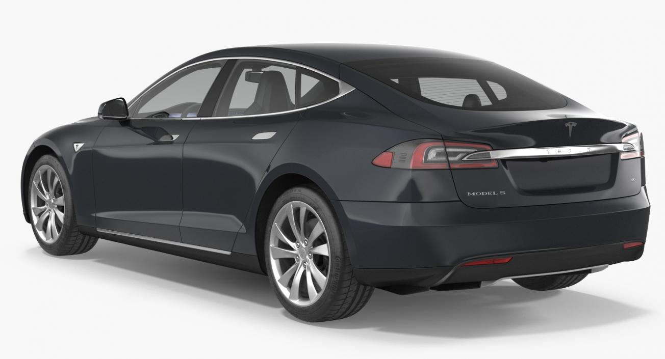 3D Tesla Model S 60 2015 Rigged model