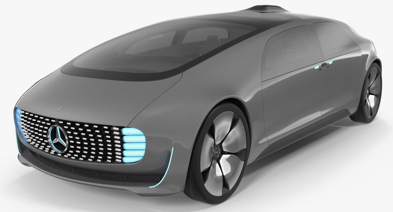 3D Autonomous Concept Car Mercedes Benz F015