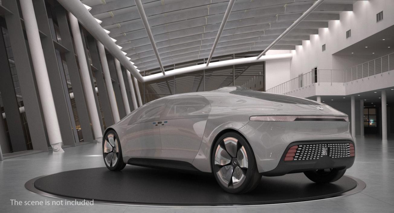 3D Autonomous Concept Car Mercedes Benz F015