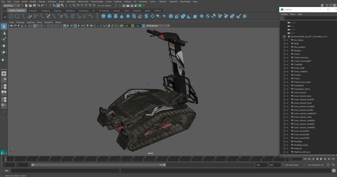 Dusted Stands Up DTV Shredder 3D model