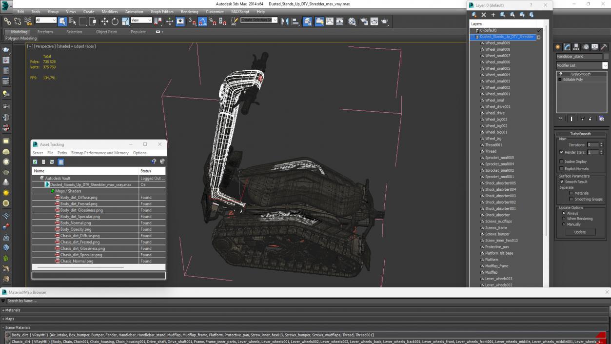 Dusted Stands Up DTV Shredder 3D model