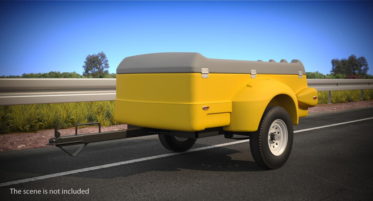 3D Mini Cargo Utility Trailer