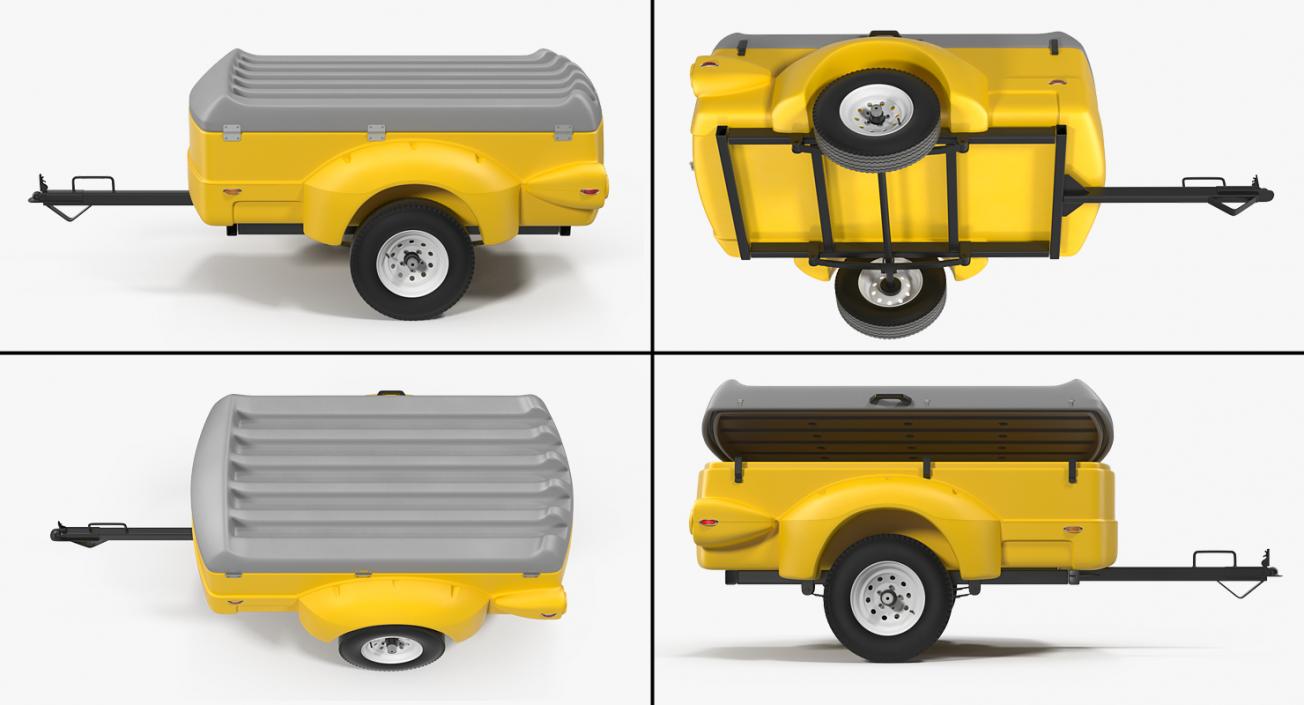 3D Mini Cargo Utility Trailer