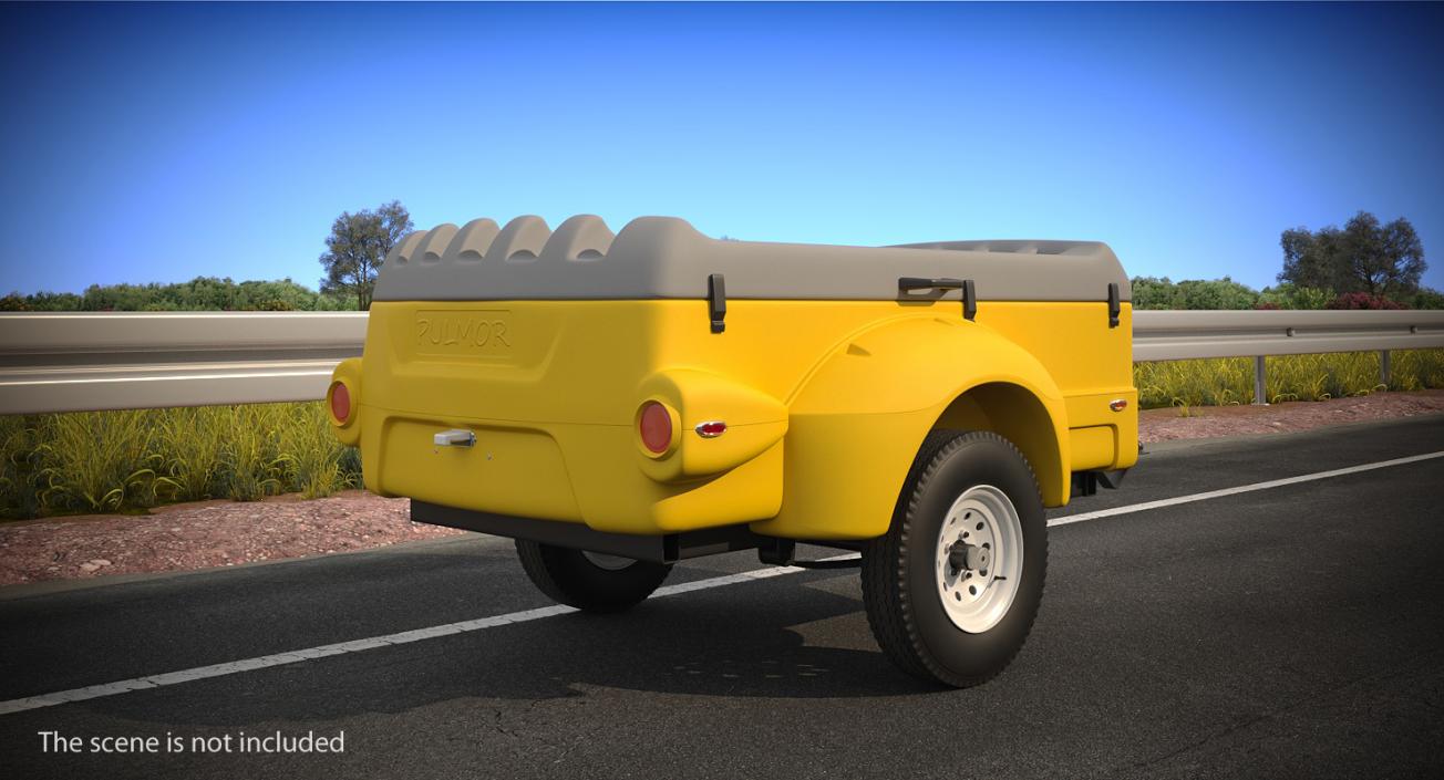 3D Mini Cargo Utility Trailer