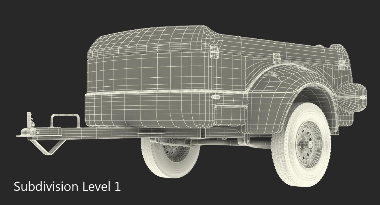 3D Mini Cargo Utility Trailer