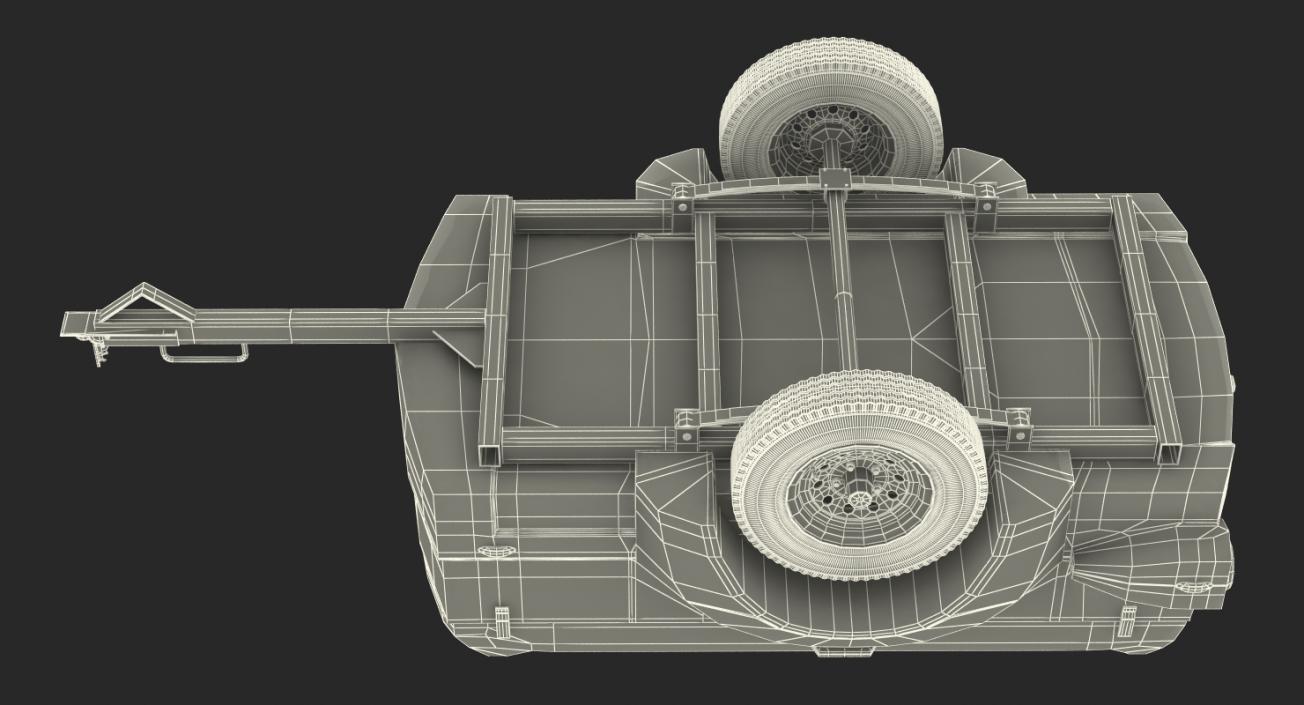 3D Mini Cargo Utility Trailer