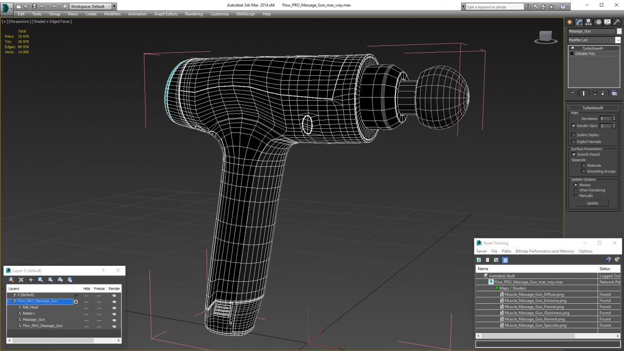 3D model Flow PRO Massage Gun