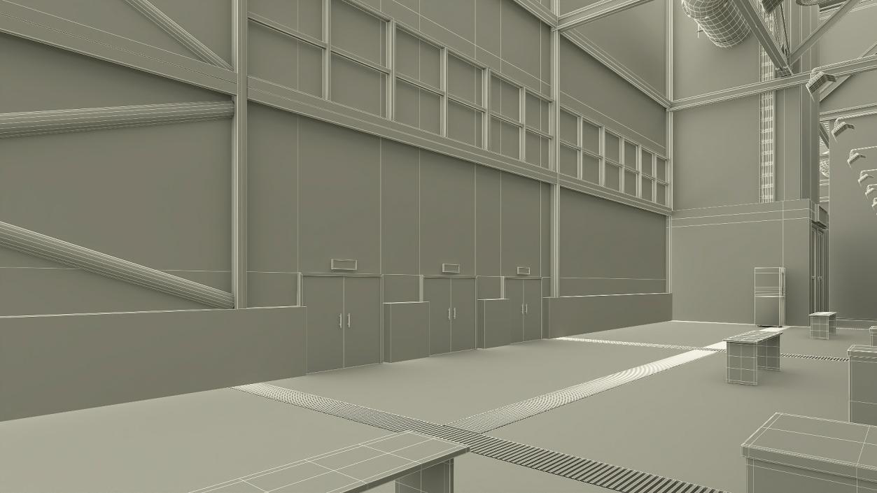 3D model Exhibition Structure