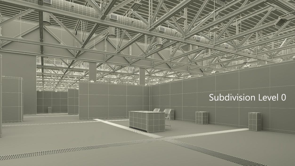 3D model Exhibition Structure