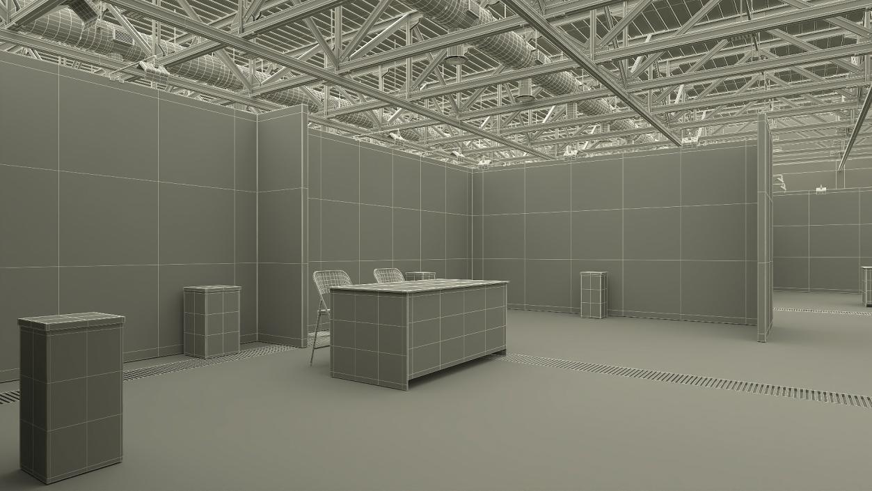 3D model Exhibition Structure