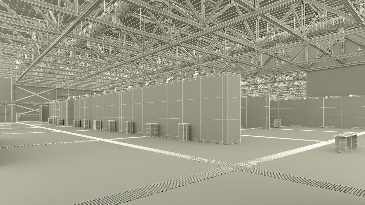 3D model Exhibition Structure