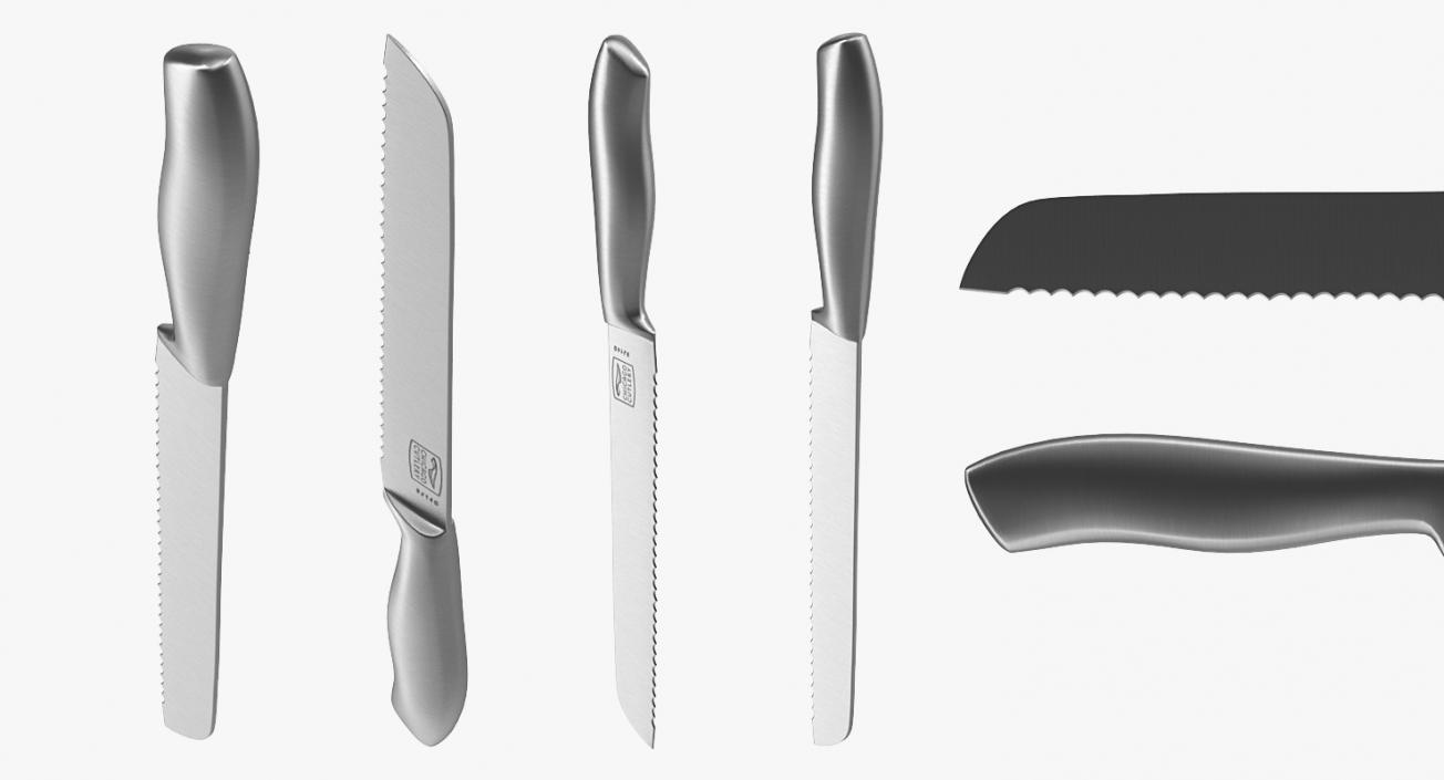 Bread Kitchen Knife 3D model