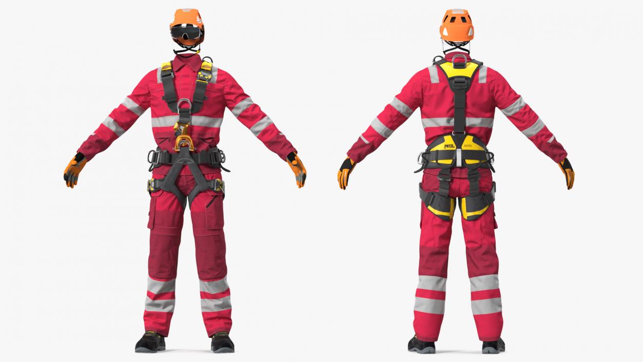 3D model Alpinist Worker Full Equipment