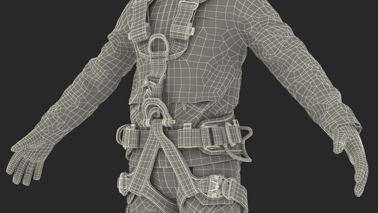 3D model Alpinist Worker Full Equipment