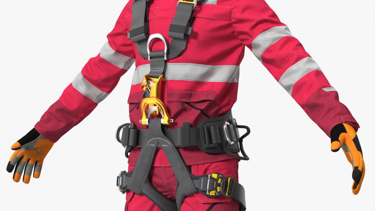 3D model Alpinist Worker Full Equipment