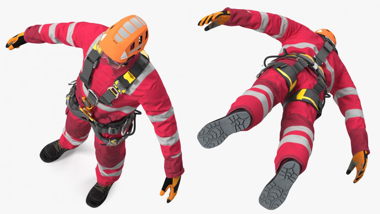 3D model Alpinist Worker Full Equipment