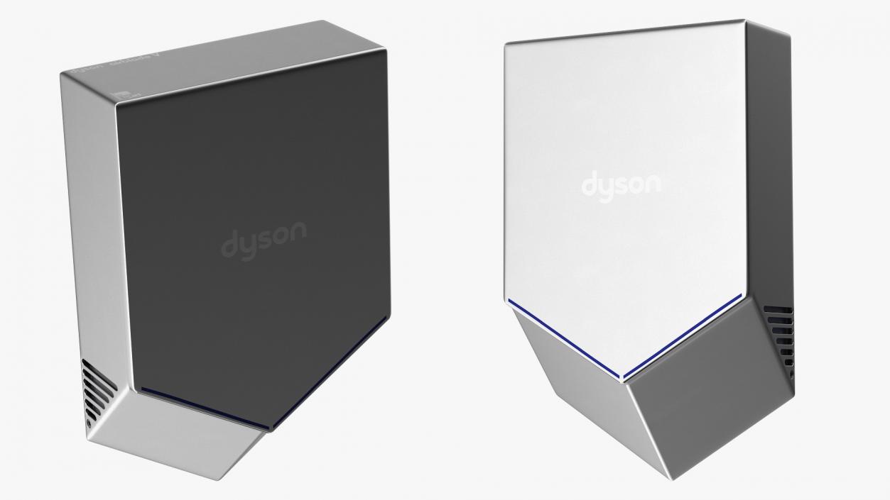 3D Hand Dryer Dyson Airblade Metalic model