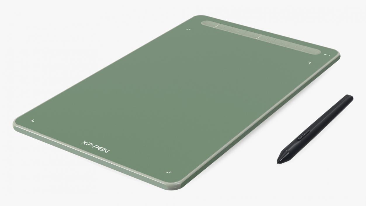 XPPen Deco Digital Drawing Tablet Green 3D model