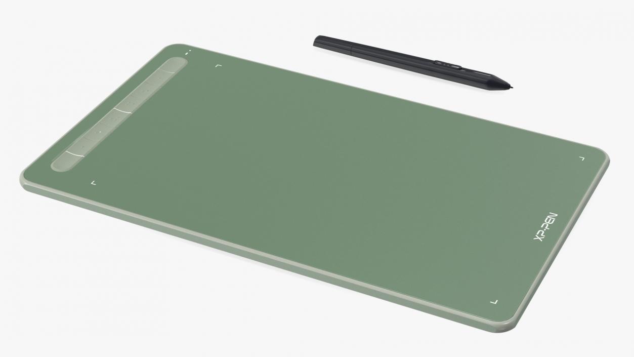 XPPen Deco Digital Drawing Tablet Green 3D model