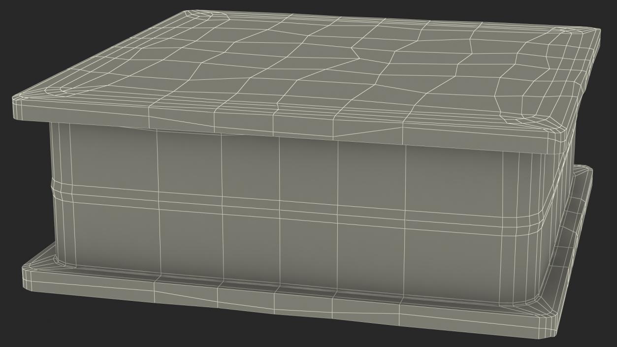 Clear Square Glass Block 3D model