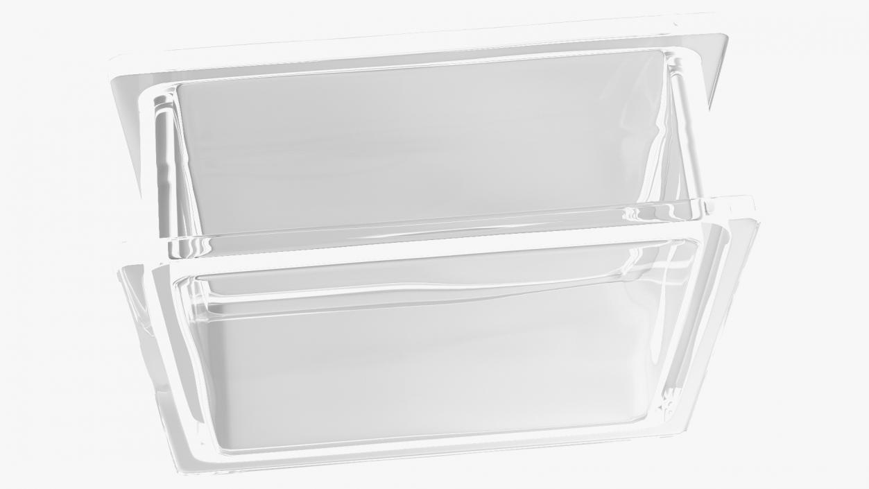 Clear Square Glass Block 3D model