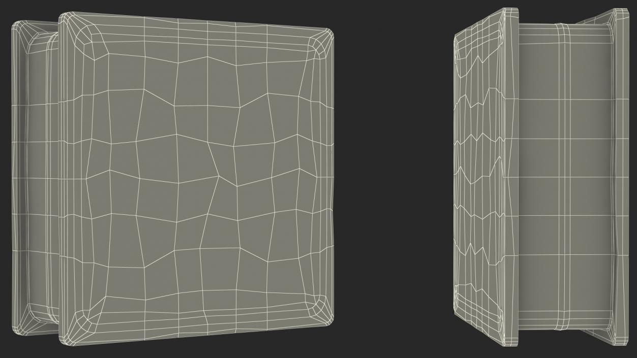 Clear Square Glass Block 3D model