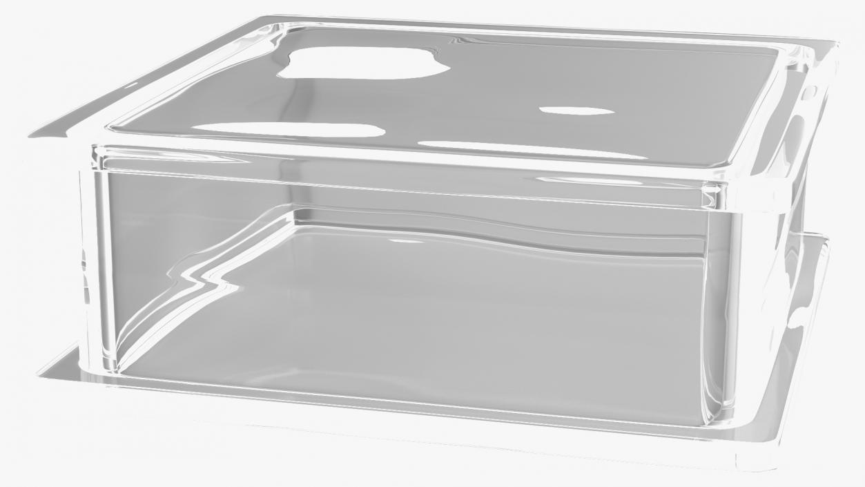 Clear Square Glass Block 3D model