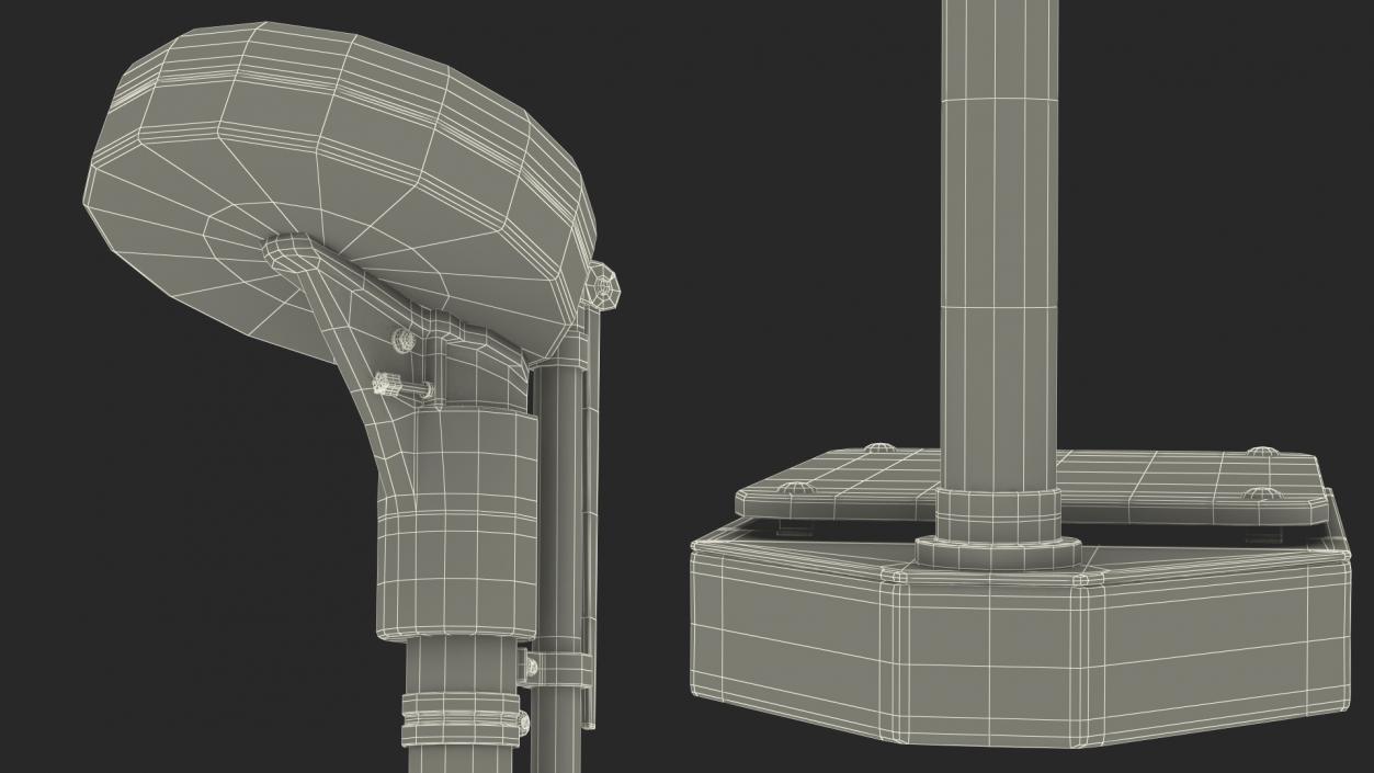 3D Analog Scales with Foldable Height Rod model