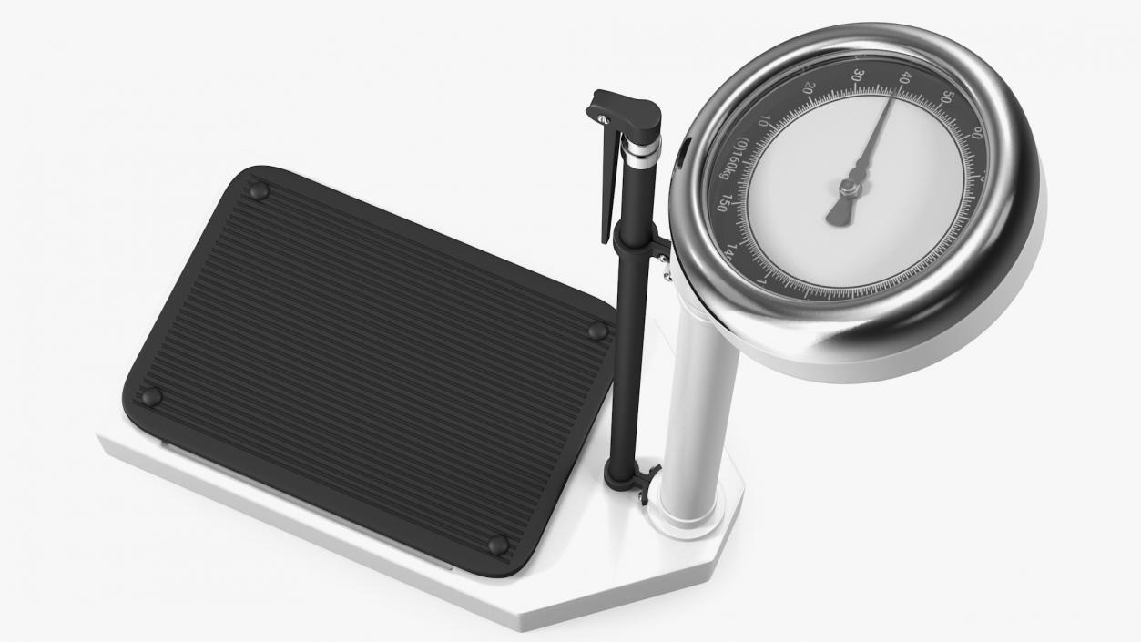 3D Analog Scales with Foldable Height Rod model