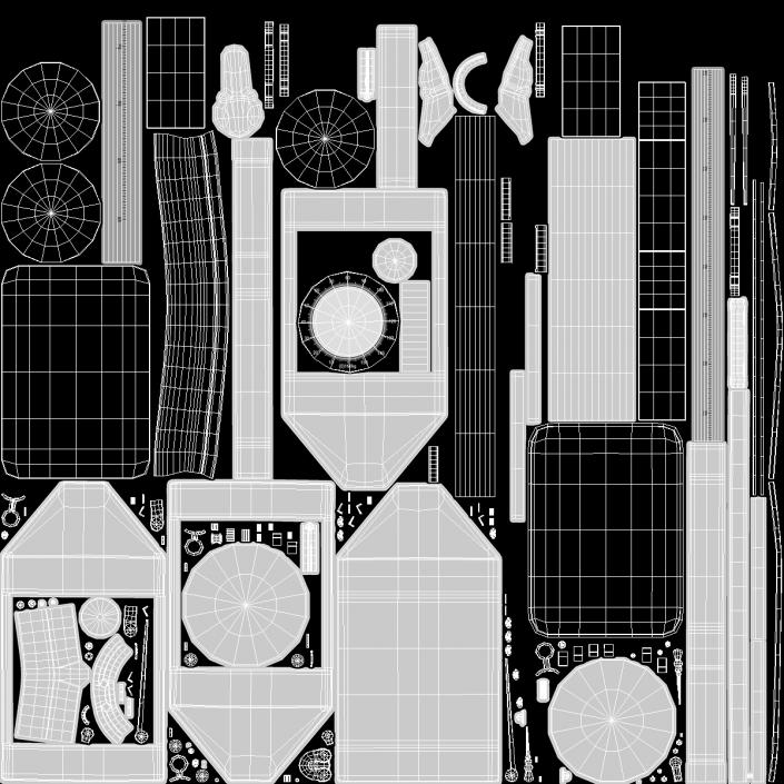 3D Analog Scales with Foldable Height Rod model