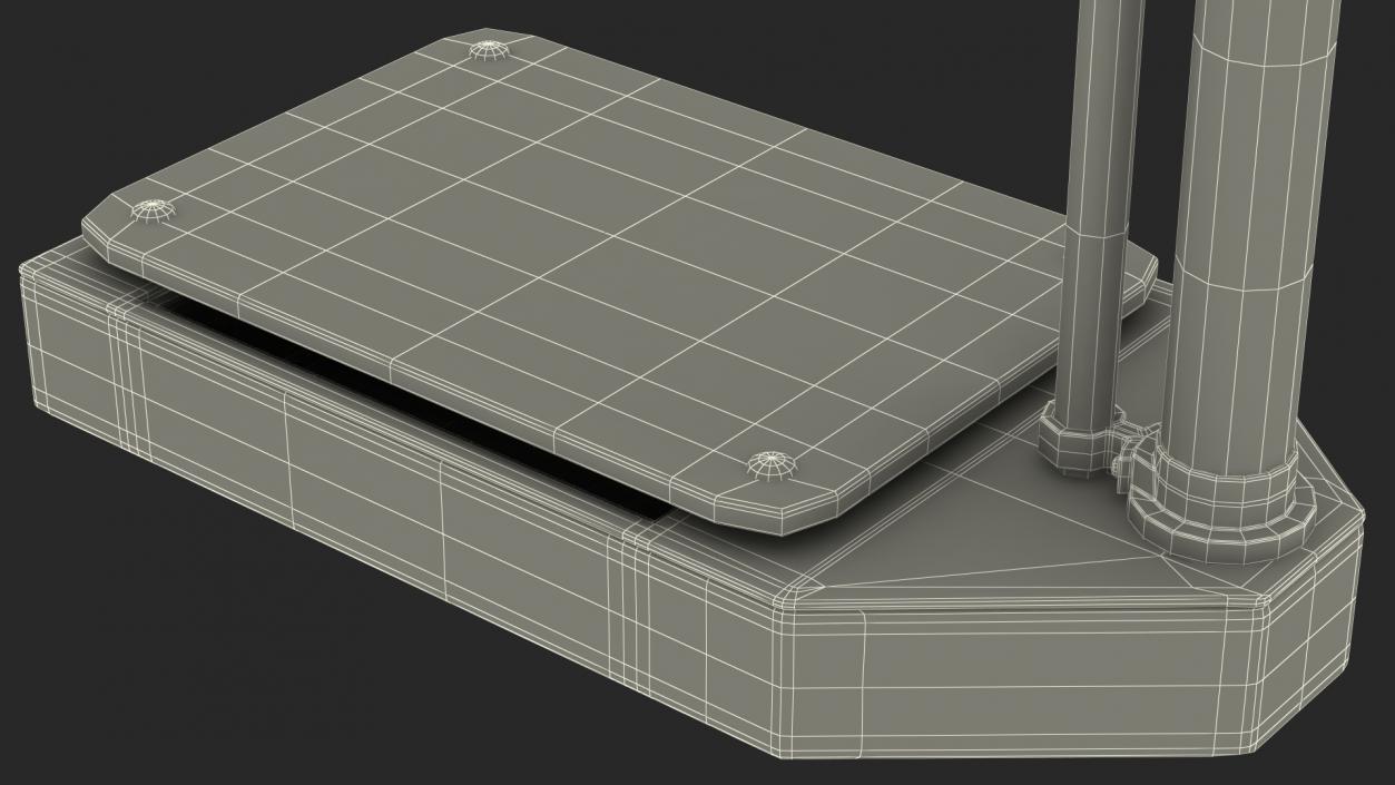 3D Analog Scales with Foldable Height Rod model