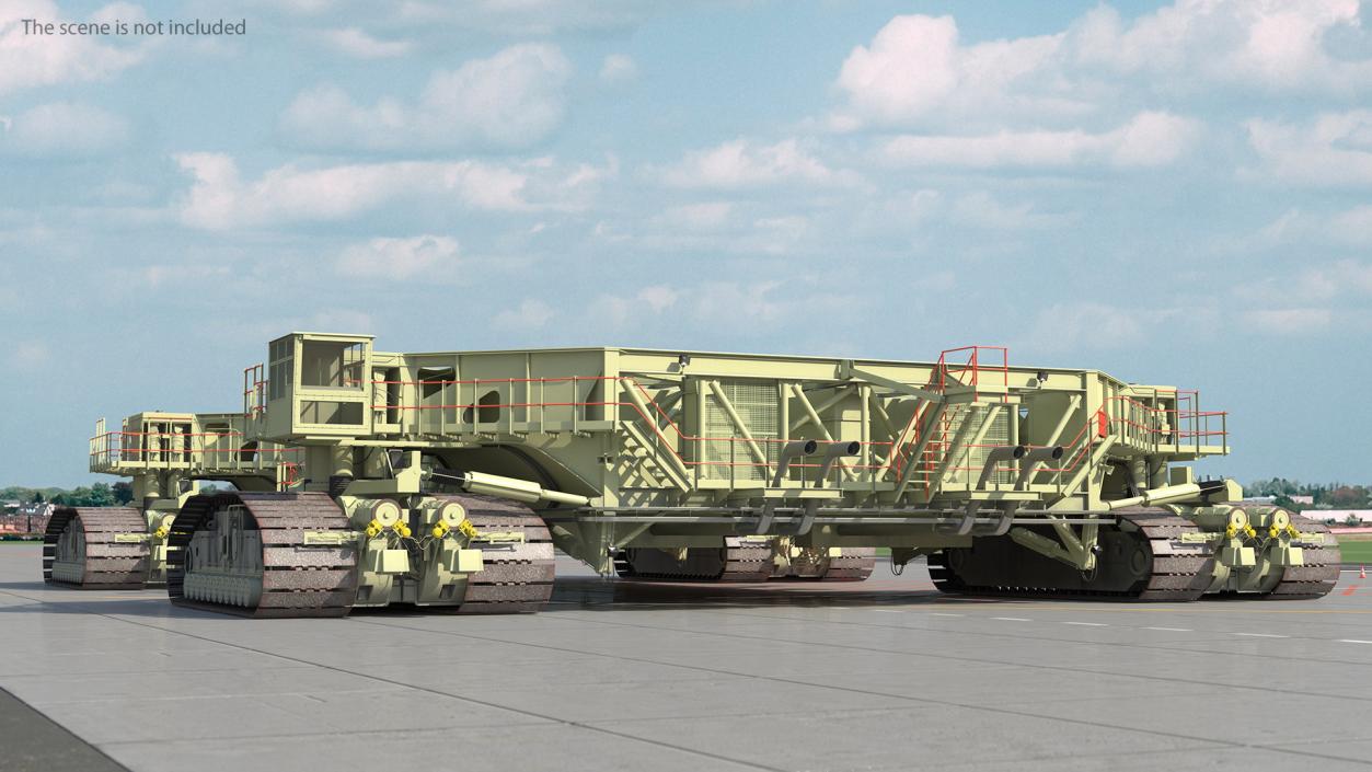 Mobile Launcher Platform Crawler Rigged 3D model