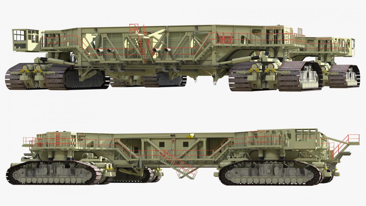 Mobile Launcher Platform Crawler Rigged 3D model