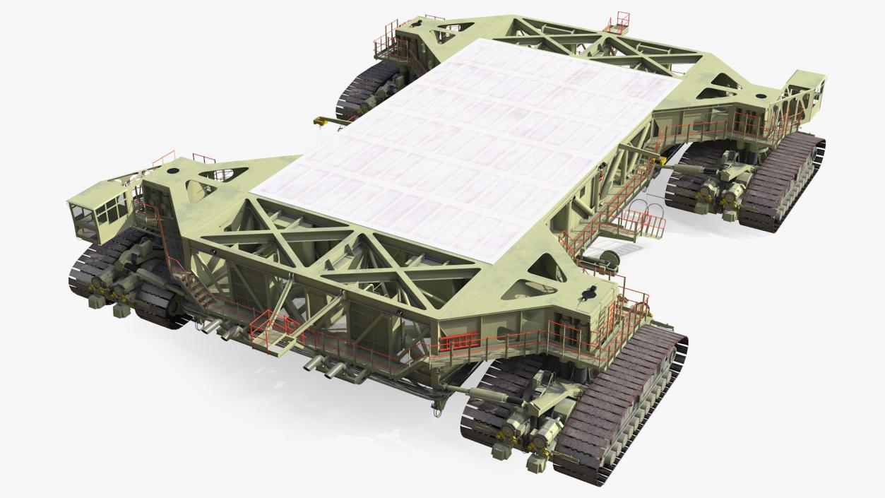 Mobile Launcher Platform Crawler Rigged 3D model