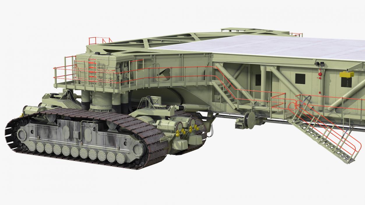 Mobile Launcher Platform Crawler Rigged 3D model