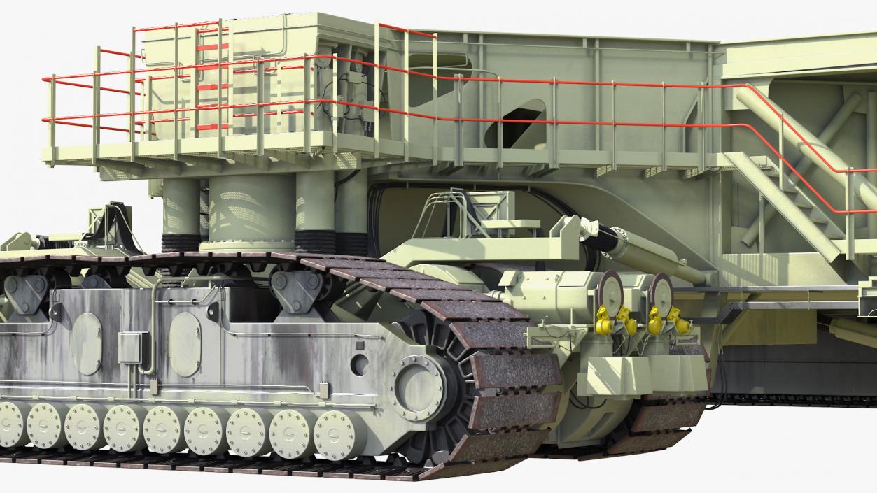 Mobile Launcher Platform Crawler Rigged 3D model