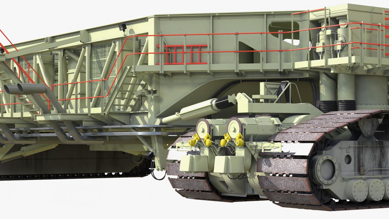 Mobile Launcher Platform Crawler Rigged 3D model