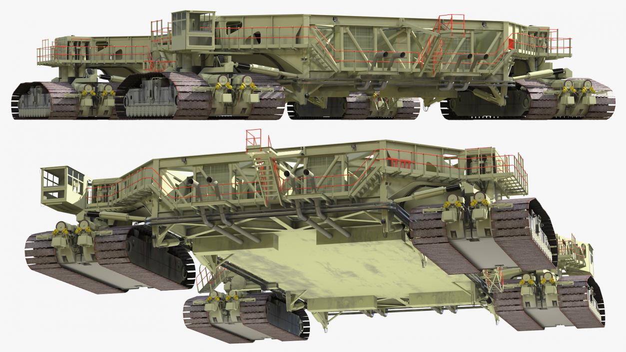 Mobile Launcher Platform Crawler Rigged 3D model