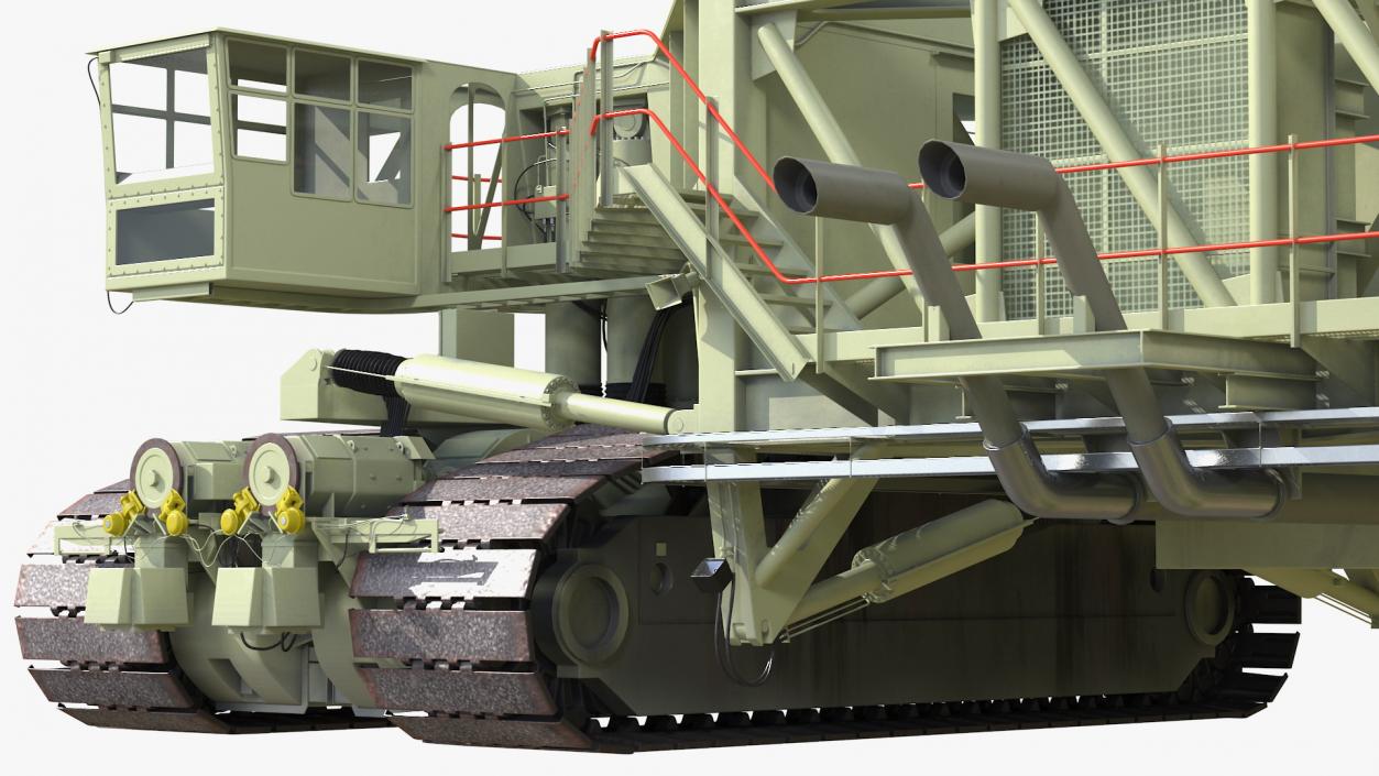 Mobile Launcher Platform Crawler Rigged 3D model