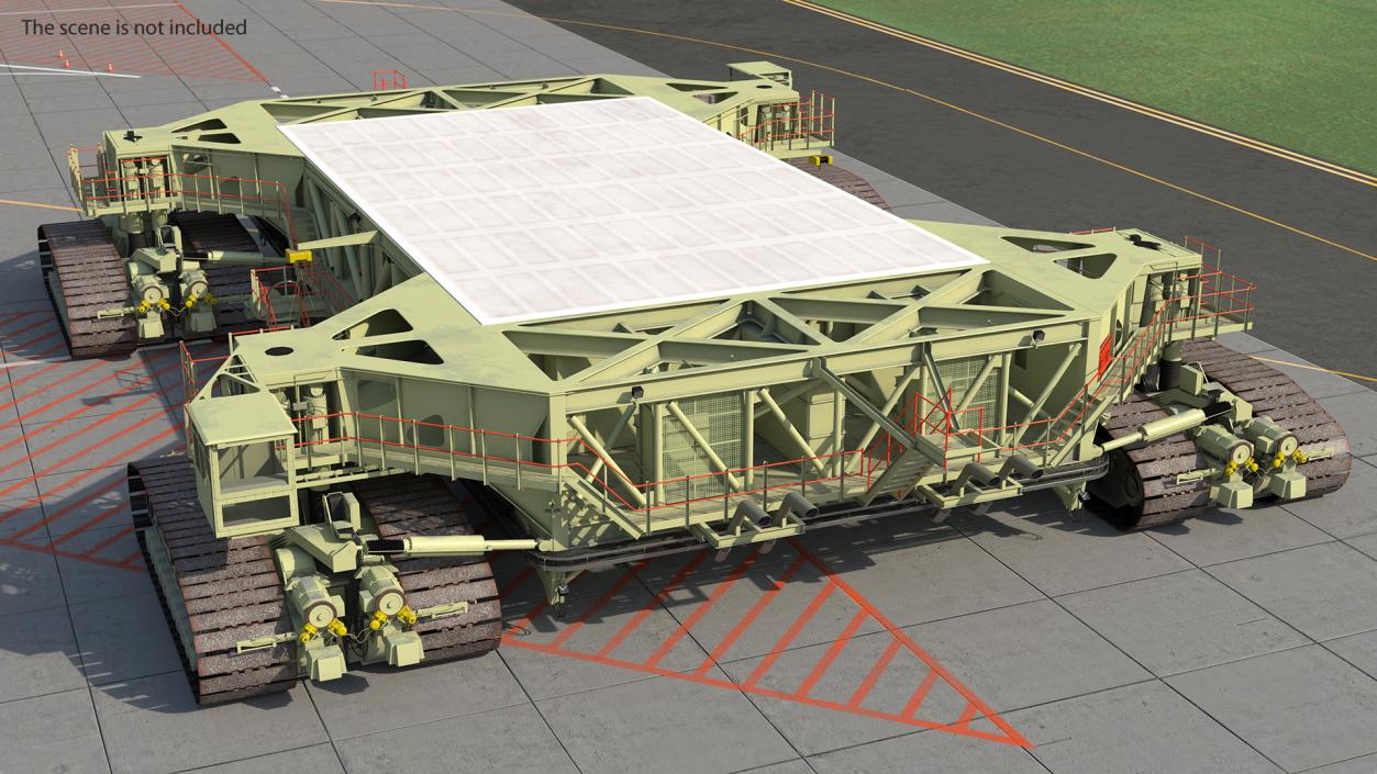 Mobile Launcher Platform Crawler Rigged 3D model