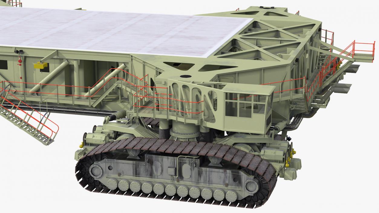 Mobile Launcher Platform Crawler Rigged 3D model