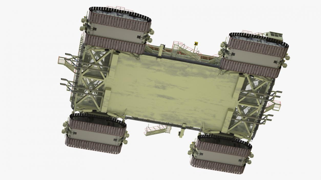 Mobile Launcher Platform Crawler Rigged 3D model